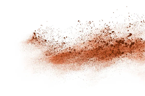 Gyllene Pulver Explosion Svart Bakgrund Frysrörelse — Stockfoto
