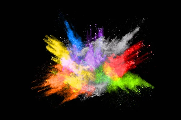 Explosión Polvo Color Abstracto Sobre Fondo Salpicado Polvo Background Abstract —  Fotos de Stock