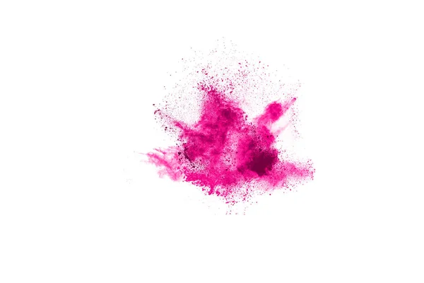 Abstraktes Rosa Pulver Gespritzt Hintergrund Freeze Bewegung Von Farbpulver Explodierenden — Stockfoto