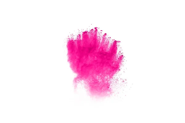 Abstrakt Rosa Pulver Svett Bakgrund Freeze Rörelse Färg Pulver Exploderande — Stockfoto
