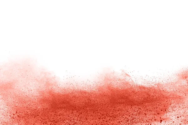 Brown Color Powder Explosion White Background Colored Cloud Colorful Dust — Stock Photo, Image