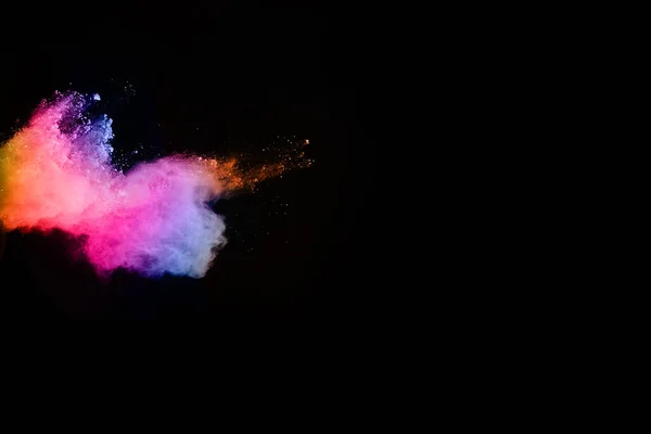 Explosión Polvo Color Abstracto Sobre Fondo Salpicado Polvo Background Abstract — Foto de Stock