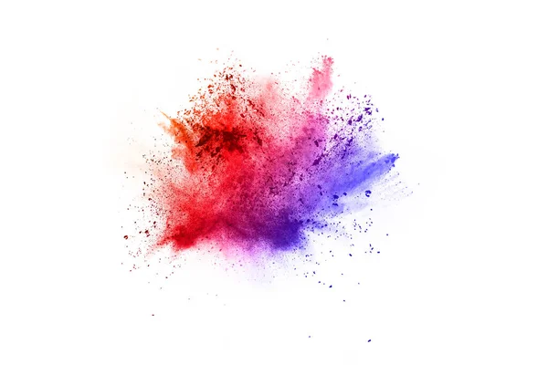 Abstract Powder Splatted Background Colorful Powder Explosion White Background Colored — Stock Photo, Image