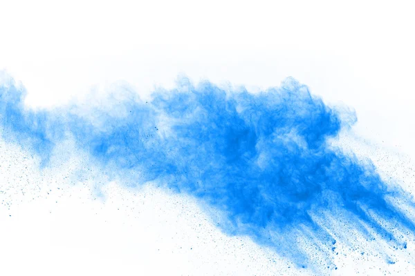ระเบ ดผงส าบนพ นหล ขาว เมฆส นระเบ โฮล — ภาพถ่ายสต็อก