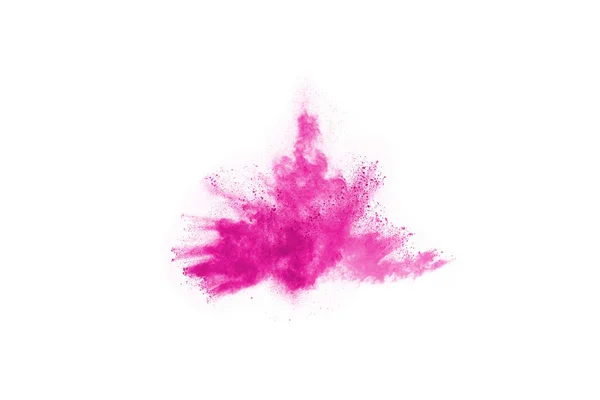 Abstract Roze Poeder Splatted Achtergrond Freeze Beweging Van Kleur Poeder — Stockfoto