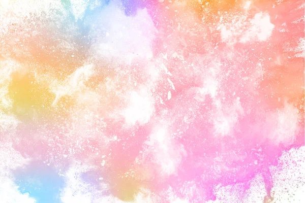 Abstract Powder Splatted Background Colorful Powder Explosion White Background Colored — Stock Photo, Image