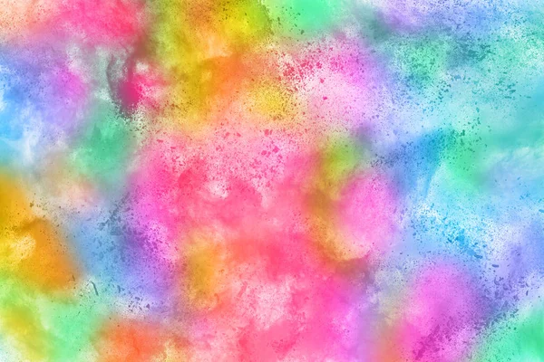 Abstract Powder Splatted Background Colorful Powder Explosion White Background Colored — Stock Photo, Image