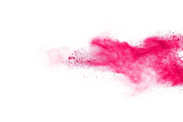 Abstract Pink Powder Splatted Background Freeze Motion Color Powder Exploding — Stock Photo, Image