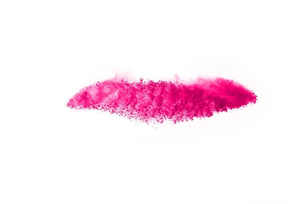 Abstract Pink Powder Splatted Background Freeze Motion Color Powder Exploding — Stock Photo, Image