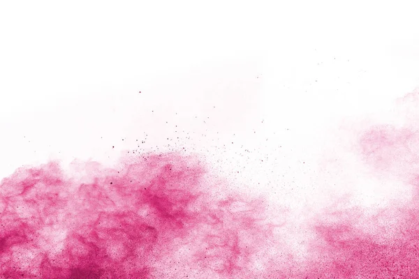 Fondo Salpicado Polvo Rosa Abstracto Congelar Movimiento Del Polvo Color — Foto de Stock