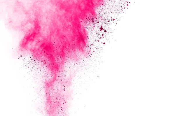 Abstrato Rosa Salpicado Fundo Congelar Movimento Cor Explodindo Jogando Cor — Fotografia de Stock