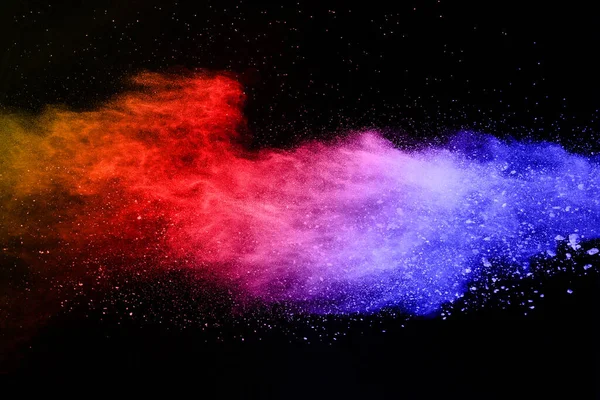 Explosión Polvo Color Abstracto Sobre Fondo Salpicado Polvo Background Abstract — Foto de Stock