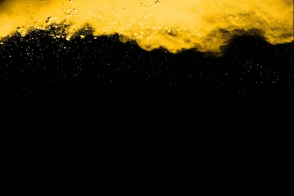 Abstrato Colorido Explosão Poeira Fundo Preto Abstrato Espalhado Fundo Congelar — Fotografia de Stock