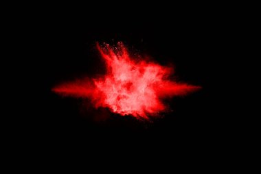 Beyaz arka planda mavi renkli toz patlaması. Renkli bulut. Renkli toz patlar. Boya Holi.