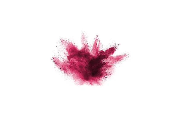 Abstraktní Růžové Práškové Postříkané Pozadí Zmrazení Pohybu Barevného Prášku Výbuch — Stock fotografie
