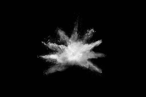 ระเบ ดผงส ขาวบนพ นหล เมฆส นระเบ โฮล — ภาพถ่ายสต็อก