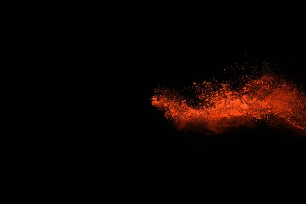 오렌지 폭발의 배경에 먼지구름의 무질서 — 스톡 사진