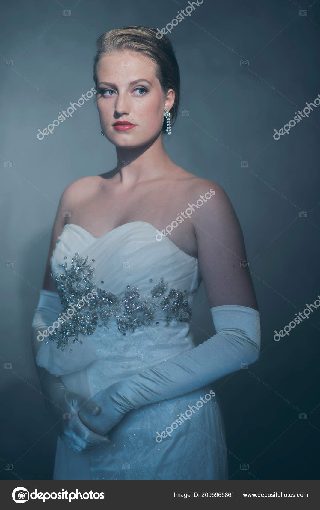 White Dress White Gloves