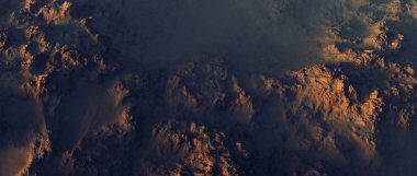 Kaba kayalık manzara. Havadan görünümü.