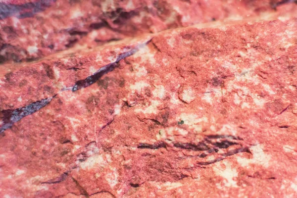 Detail van roze gekleurde minerale steen. — Stockfoto