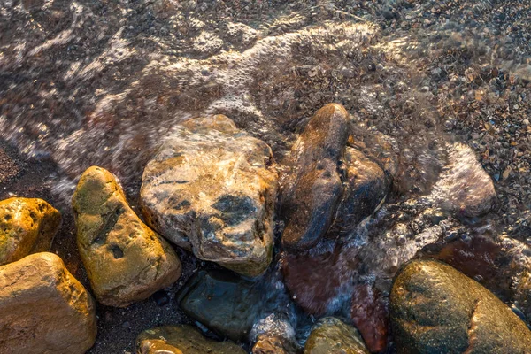 Foamy Sea Shore Beach Close — Stock Photo, Image