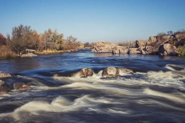 Paysage Automne Avec Rivière Bug Sud — Photo