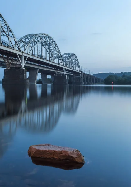 Puente Ferroviario Kiev Ucrania — Foto de Stock