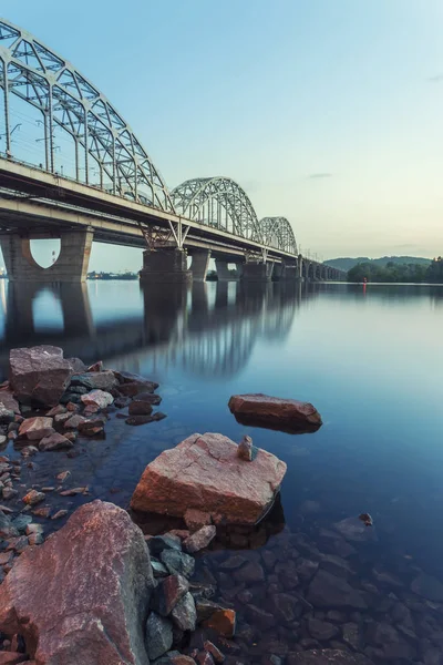 Railway Bridge Kiev Ukraine — Stock Photo, Image