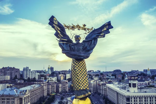 Kiev Ukrayna Haziran 2018 Kiev Ukrayna Bağımsızlık Anıtı Ukrayna Nın — Stok fotoğraf