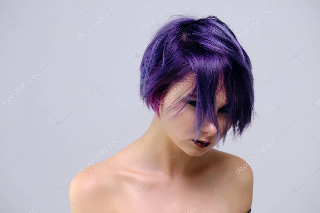 Sensual vibrator long hair short hair