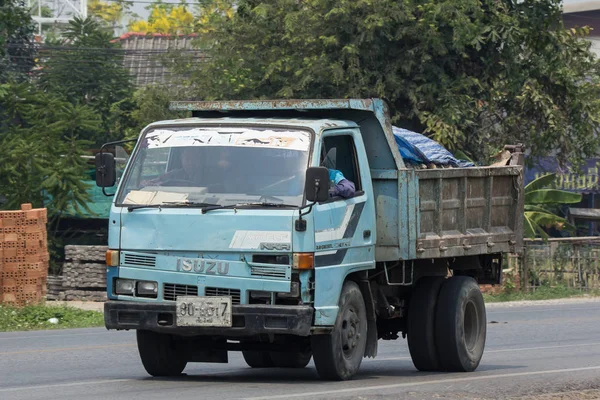 Chiang Mai Thailand Abril 2018 Private Isuzu Dump Truck Estrada — Fotografia de Stock