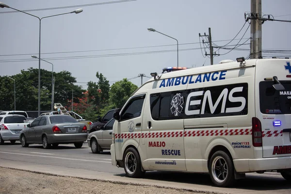 Chiang Mai Thajsko Května 2018 Ambulance Van Maejo Okresní Správní — Stock fotografie