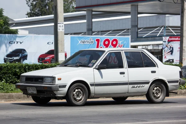 Chiang Mai Tajlandia 2018 Maja Prywatny Stary Samochód Nissan Sunny — Zdjęcie stockowe