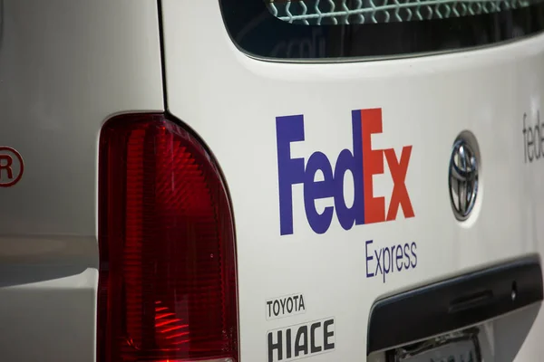 Chiang Mai Tailandia Mayo 2018 Furgoneta Logística Fedex Carretera 1001 — Foto de Stock