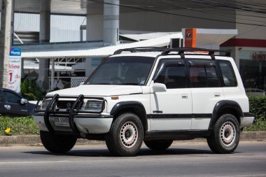 Chiang Mai, Tayland - 21 Mayıs 2018: Özel Mini Suv araba, Suzuki Vitara. Fotoğraf Road Hayır 121 hakkında 8 km şehir merkezine Chiangmai, Tayland.