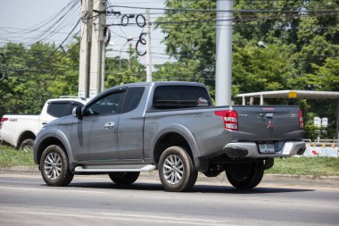 Chiang Mai, Tayland - 21 Mayıs 2018: Özel araba Mini cooper. Yol no.1001 Chiangmai iş alanı 8 km.