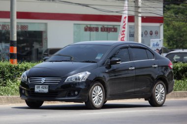 Chiang Mai, Tayland - 21 Mayıs 2018: Özel Eko Kiralık, Suzuki Ciaz. Fotoğraf Road Hayır 121 hakkında 8 km şehir merkezine Chiangmai, Tayland.