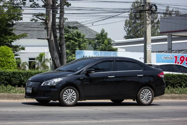 チェンマイ 2018 プライベート エコ車 スズキの Ciaz 道路の写真 121 チェンマイのダウンタウンから約 キロメートル — ストック写真