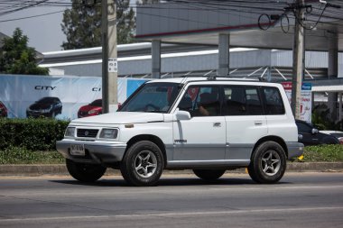 Chiang Mai, Tayland - 21 Mayıs 2018: Özel Mini Suv araba, Suzuki Vitara. Fotoğraf Road Hayır 121 hakkında 8 km şehir merkezine Chiangmai, Tayland.