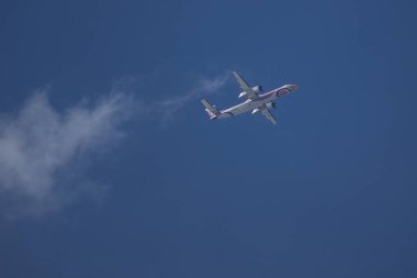 Chiang Mai, Tayland - 2 Haziran 2018:Hs-Dqb Bombardier Q400 Nextgen, Nokair. Udon Thani için Chiangmai Havaalanı'ndan çıkar.