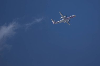 Chiang Mai, Tayland - 2 Haziran 2018:Hs-Dqb Bombardier Q400 Nextgen, Nokair. Udon Thani için Chiangmai Havaalanı'ndan çıkar.