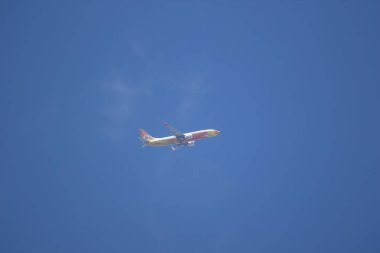 Chiang Mai, Tayland - 6 Haziran 2018: Hs-Dbt Boeing 737-800 Nokair itibaren. Bangkok'a Chiangmai Havaalanı'ndan çıkar.