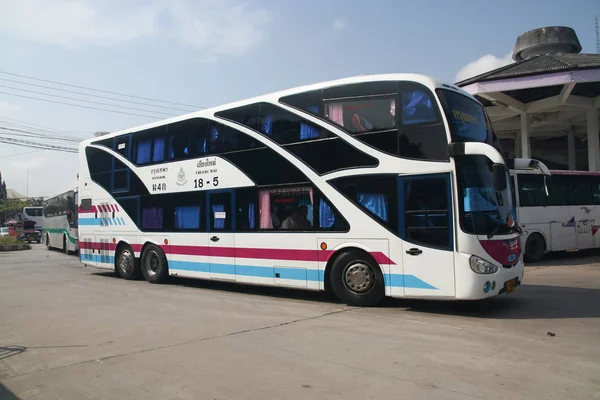 Chiang Mai Thailand October 2011 Bus Sombattour Company Photo Chiangmai — Stock Photo, Image