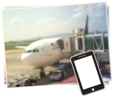 Akıllı telefon ve bulanıklık, yolcu uçak fikir iş için