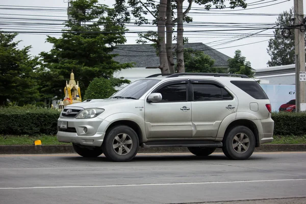 Chiang Mai Thailand Juni 2018 Privater Toyota Fortuner Geländewagen Straße — Stockfoto