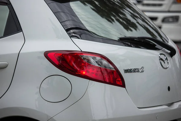 Chiang Mai Tailandia Junio 2018 Coche Ecológico Privado Mazda Carretera — Foto de Stock