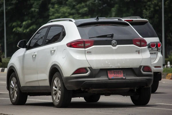 Chiang Mai, Tayland - 18 Haziran 2018: Özel Suv araç Mg Gs. ürünü İngiliz otomotiv den. Yol no.1001, Chiangmai şehir merkezine 8 km.