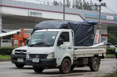 Chiang Mai, Tayland - 18 Haziran 2018: Özel Tata Superace şehir dev Mini kamyon. Yol no.1001 Chiangmai şehir merkezine 8 km.