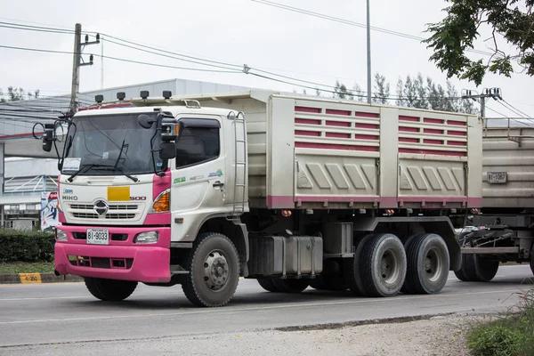 Chiang Mai Tailandia Junio 2018 Camión Volquete Remolque Thanachai Company —  Fotos de Stock