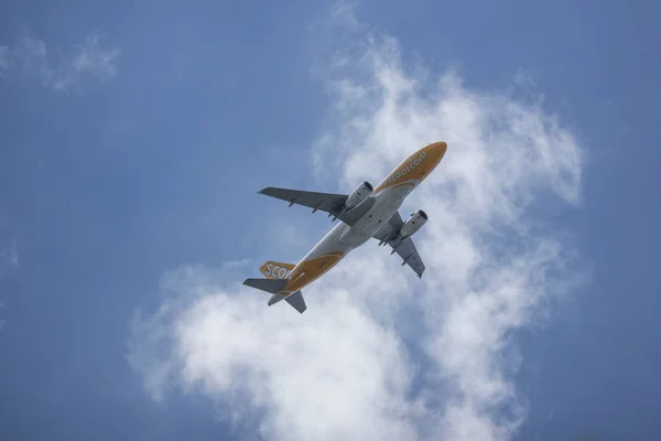 Chiang Mai Tayland Haziran 2018 Vergi Airbus A320 200 Tiger — Stok fotoğraf